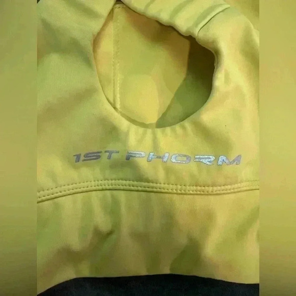 1st phorm womens yellow sports bra cross cross back XS sporty athletic workout - Picture 5 of 7